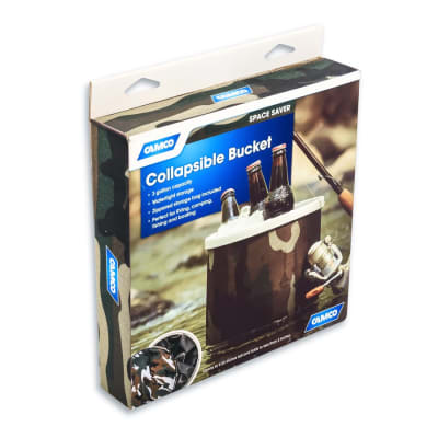 Balde Plegable Multiuso Camuflaje Camco