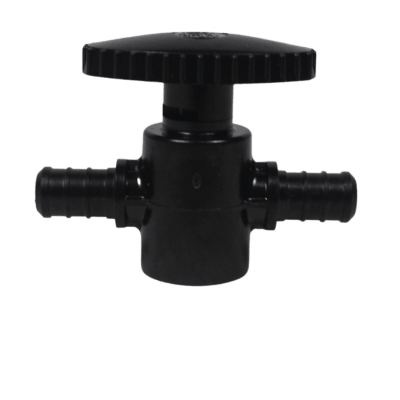 LLAVE DE PASO 1/2 - 1/2 IN, NEGRA