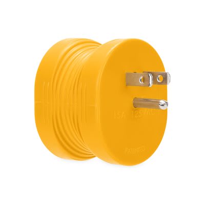 Adaptador eléctrico 15 AM / 30 AF, pequeño