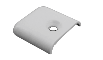 Tapa terminal perfil, blanca