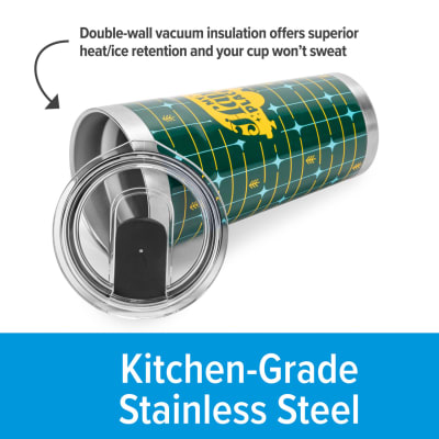 Vaso, Green Grid, 20 oz, Camco