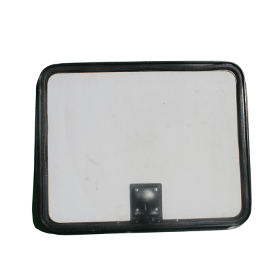 PUERTA DE BODEGA, 30X24 PULGADAS, BLANCA, BORDE NEGRO, CHAPA NEGRA SIN CILINDRO