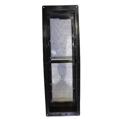 REJILLA TECHO VENTILACIÓN REFRIGERADOR, NEGRA, DOMETIC