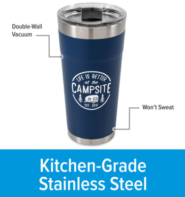 Vaso, Painted Navy, 20 oz, Camco