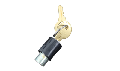 CERRADURA PUERTA POP UP CON LLAVE BLANCA