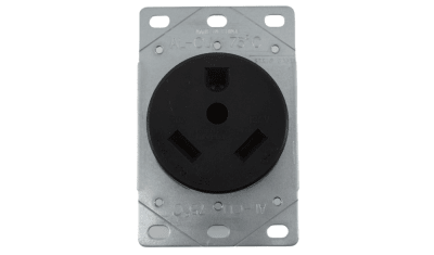 ENCHUFE HEMBRA AMERICANO NEGRO 30 AMP