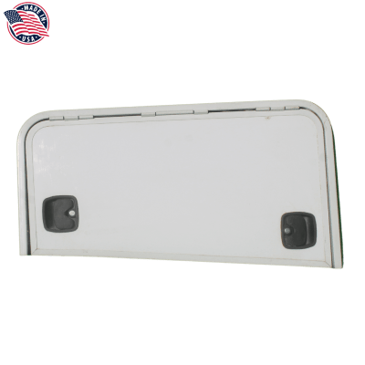 PUERTA DE BODEGA, 33X14.85X17.813 PULGADAS, BLANCA, BORDE BLANCO, CHAPA NEGRA