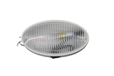 LUZ OVALADA BASE BLANCA EXTERIOR C/SWITCH