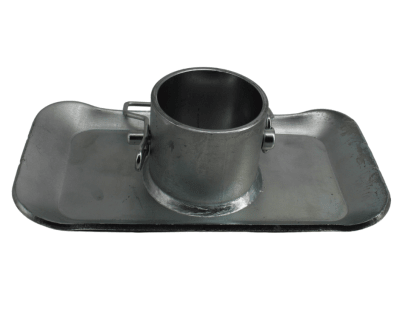 SOPORTE RECTANGULAR PARA PATA TIMÓN, GRIS