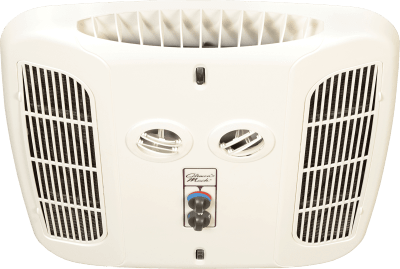 CONTROLADOR AIRE ACONDICIONADO COLEMAN CON SALIDAS DE AIRE REDONDAS, BLANCO