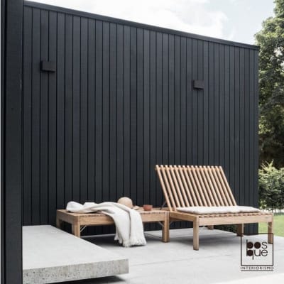 SIDING EXTERIOR PVC BLACK 3800 x 200 x 5