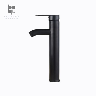 Monomando Lavamanos Alto - Negro Mate