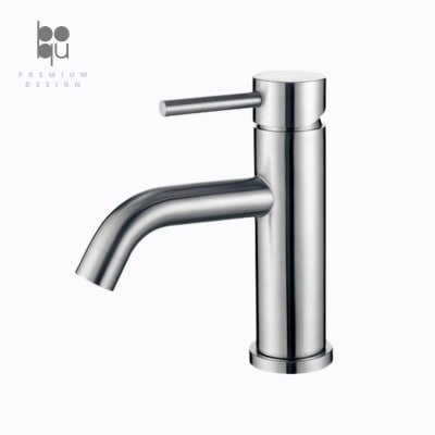 Monomando Lavamanos Bajo - Cromado Salida Curva1