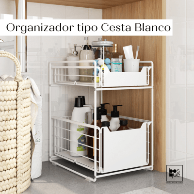 Organizador tipo Cesta Blanco