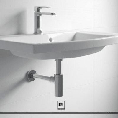 Sifón Recto Cromado Elegante1