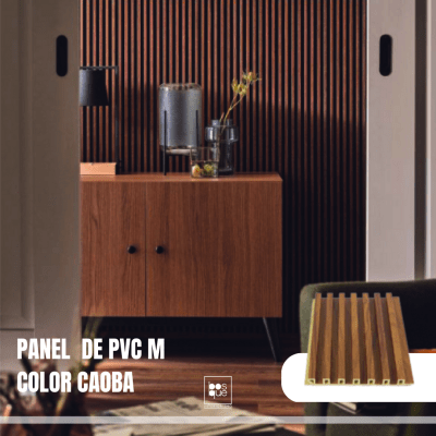 Panel PVC tipo madera - Medium Color Caoba