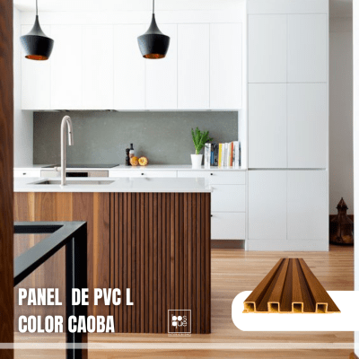 Panel PVC tipo madera - Largue Color Caoba