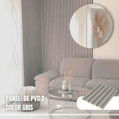 Panel PVC tipo madera - Small Color Gris1