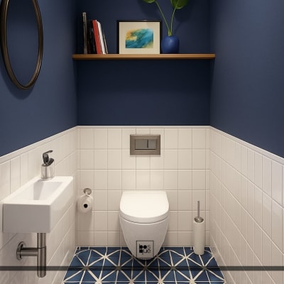 Lavamanos Compacto Blanco Brillante