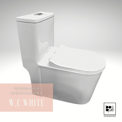 W.C una Pieza - Cierre suave - White