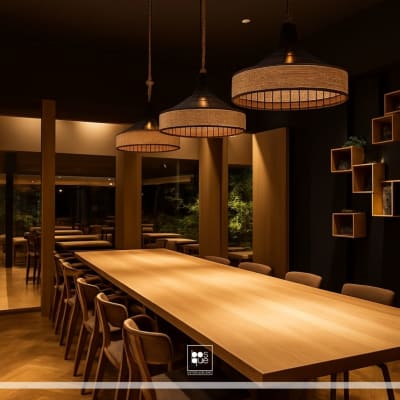 JUEGO DE LAMPARA COLGANTE DE CAÑAMO