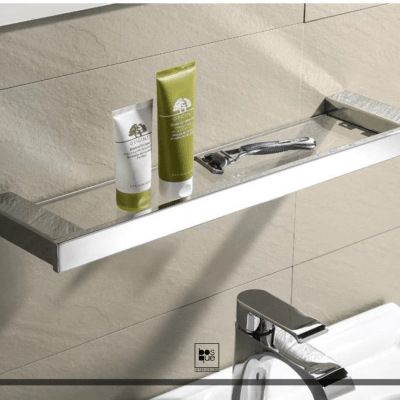 REPISA PLANA VIDRIO CROMADO