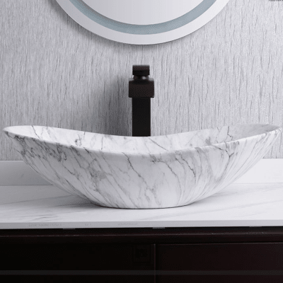 Lavamanos Butterfly Marmol Blanco1