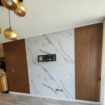 PANEL PVC TIPO MARMOL BLANCO