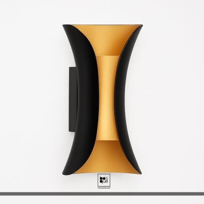 APLIQUE CURVO DE MURO 6W1