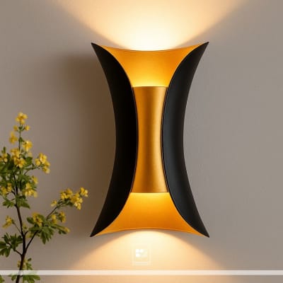 APLIQUE CURVO DE MURO 10W1