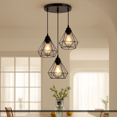 JUEGO DE LAMPARAS COLGANTE DISEÑO DIAMANTE1