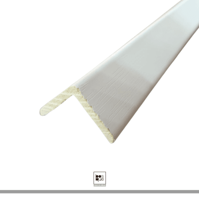 PERFIL PVC TIPO L 25MM COLOR BLANCO