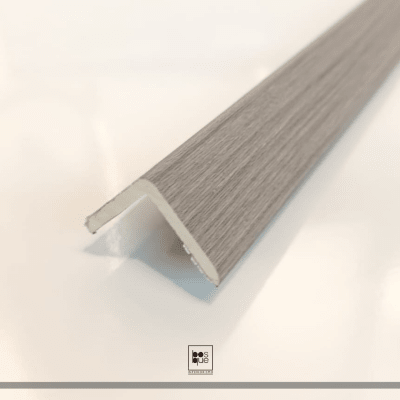 PERFIL PVC TIPO L 25MM COLOR GRIS