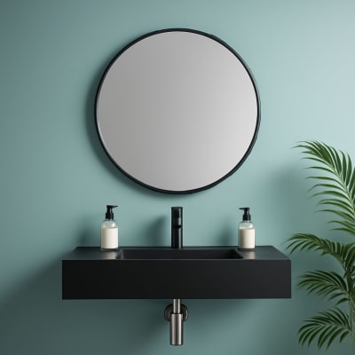 ESPEJO SMART ONE CIRCLE 60 CM NEW BLACK