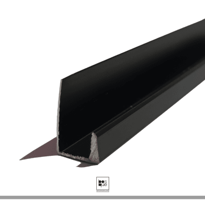 PERFIL ALUMINIO NEGRO TIPO J