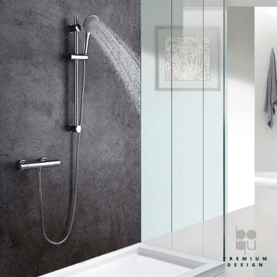 Ducha Empotrada Tube Chrome Modern 