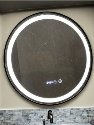 ESPEJO SMART ONE CIRCLE 60cm NEGRO OULET