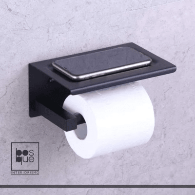 Porta Rollo Negro Matte