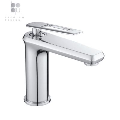 Monomando Cilíndrico Cromo Bajo