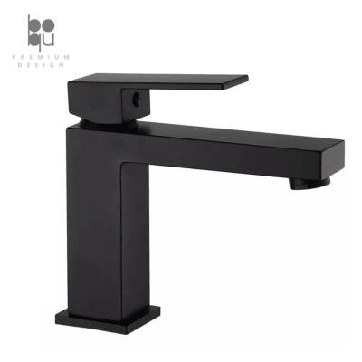 Monomando Square Negro Matte Bajo