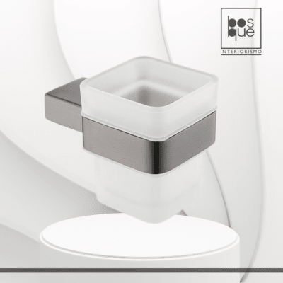 Porta Cepillos Glass / Grafito