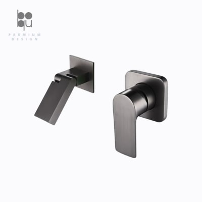 Monomando De Muro - Dos Piezas Gris Mate