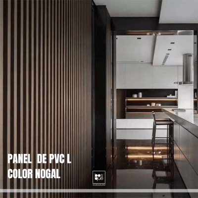 Panel PVC tipo madera - Largue Color Nogal