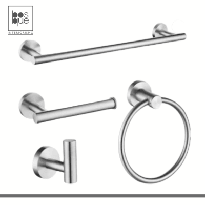 SET ACCESORIOS DE BAÑO DESTINY CHROME5