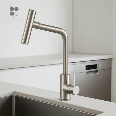 Monomando Lavaplatos - Gourmet Cromado Cepillado1