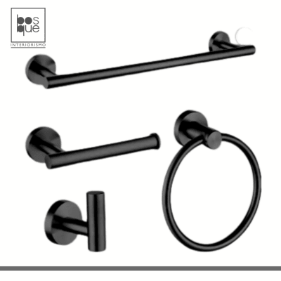 SET ACCESORIOS DE BAÑO DESTINY DARK