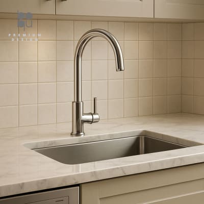 Monomando Lavaplatos - Curvo Cromado Brillante Pequeño1