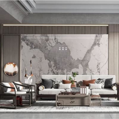 SET  DE PANEL TIPO MARMOL GRIS DISEÑO UNICO1