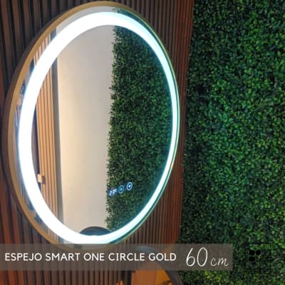 ESPEJO SMART ONE CIRCLE GOLD 60CM 6