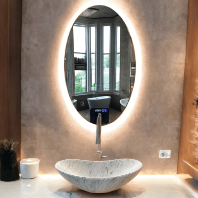 ESPEJO OVAL SMART ONE LIGHT 100*607